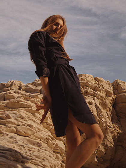 Autumn black dress